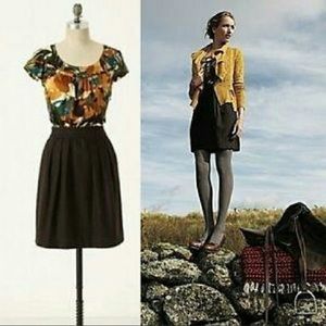 Anthropologie Tabitha Tweedy Leaves Dress